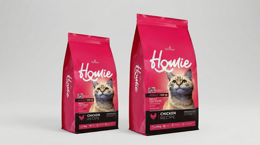 Homie Adult Cat Food 28/13 – High Protein Nutrition for Active Adult Cats (1.5KG / 2.75KG/15KG) RizFrazWorld