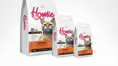 Homie Adult Cat Food 33/15 – High-Protein Nutrition for Active Adult Cats (1.5KG / 2.75KG / 15KG) RizFraz World