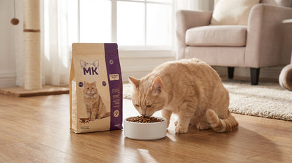 MK Cat Food Complete Nutrition for Adult Cats – Healthy Digestion & Shiny Coat (500g / 1kg) RizFraz World