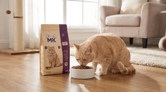 MK Cat Food Complete Nutrition for Adult Cats – Healthy Digestion & Shiny Coat (500g / 1kg) RizFraz World