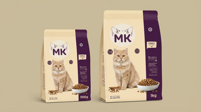 MK Cat Food Complete Nutrition for Adult Cats – Healthy Digestion & Shiny Coat (500g / 1kg) RizFraz World
