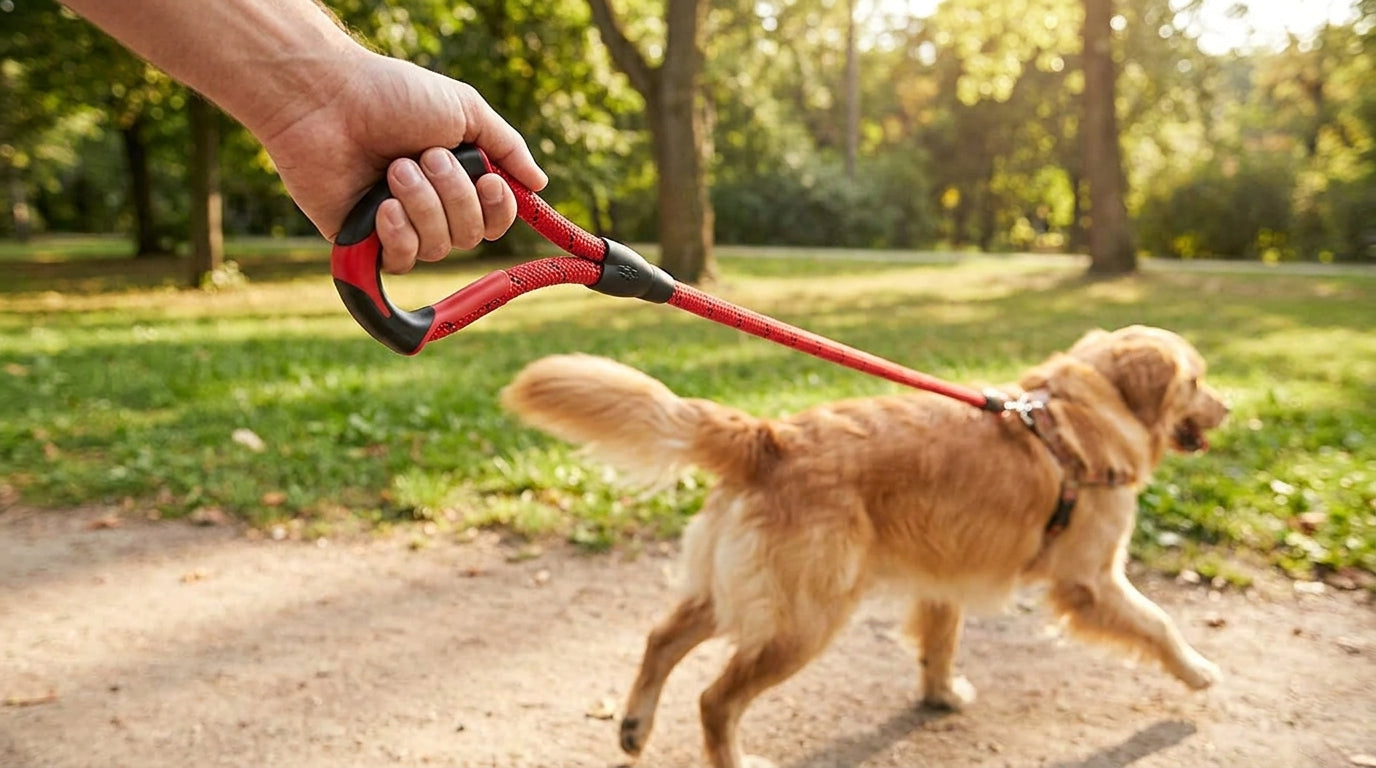 Pet Rope Leash with Handle (Small , Medium, Large) – Strong & Comfortable Dog & Cat Walking Lead RizFrazWorld