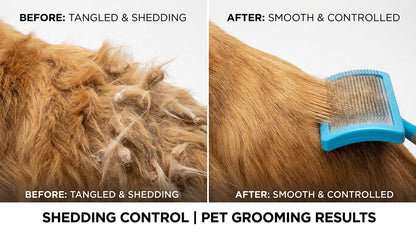 XL Slicker Brush for Cats & Dogs – Professional Pet Grooming Brush for Shedding & Detangling RizFraz World