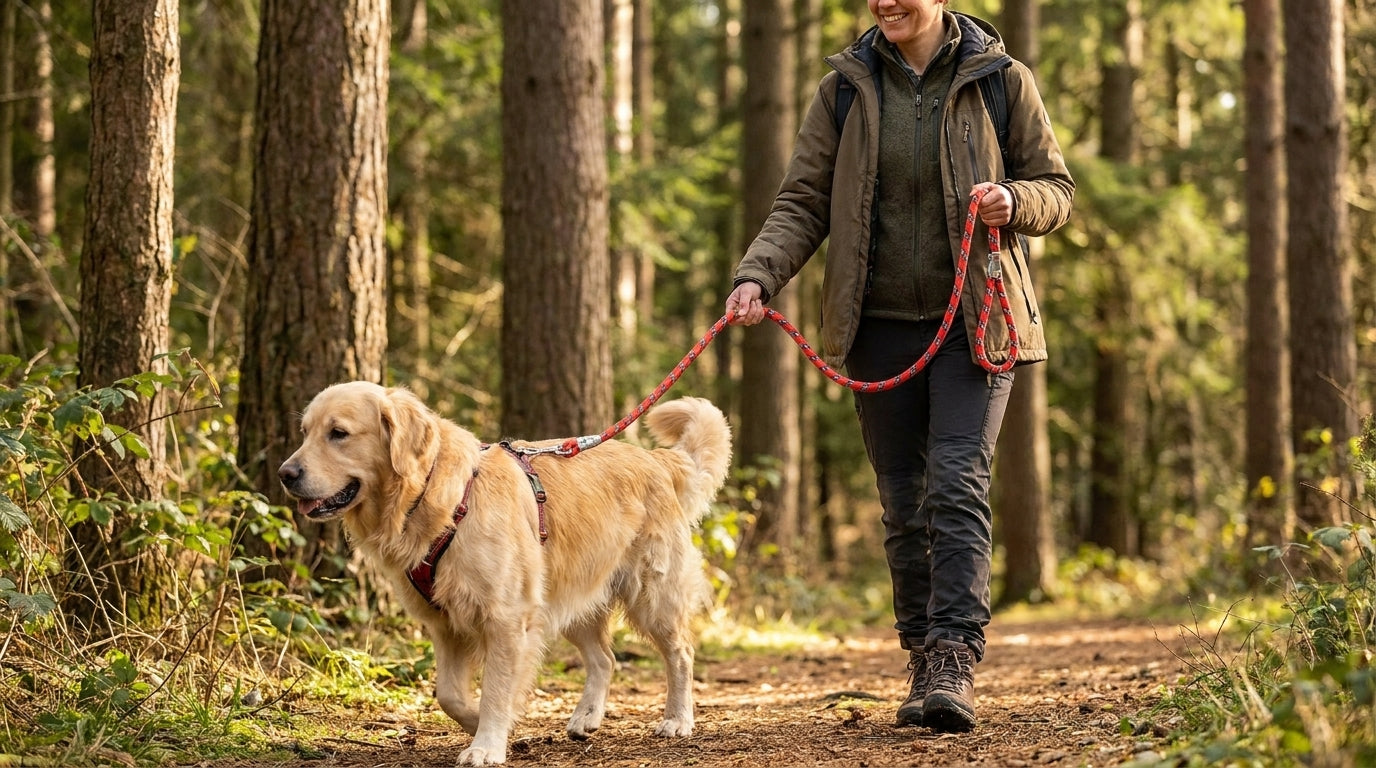 Heavy Duty Rope Leash 16mm for Dogs – Extra Strong Pet Walking & Training Lead RizFrazWorld