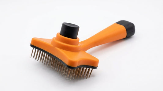 Simple Push Brush for Cats & Dogs – Easy Hair Removal Grooming Brush for Pets RizFraz World