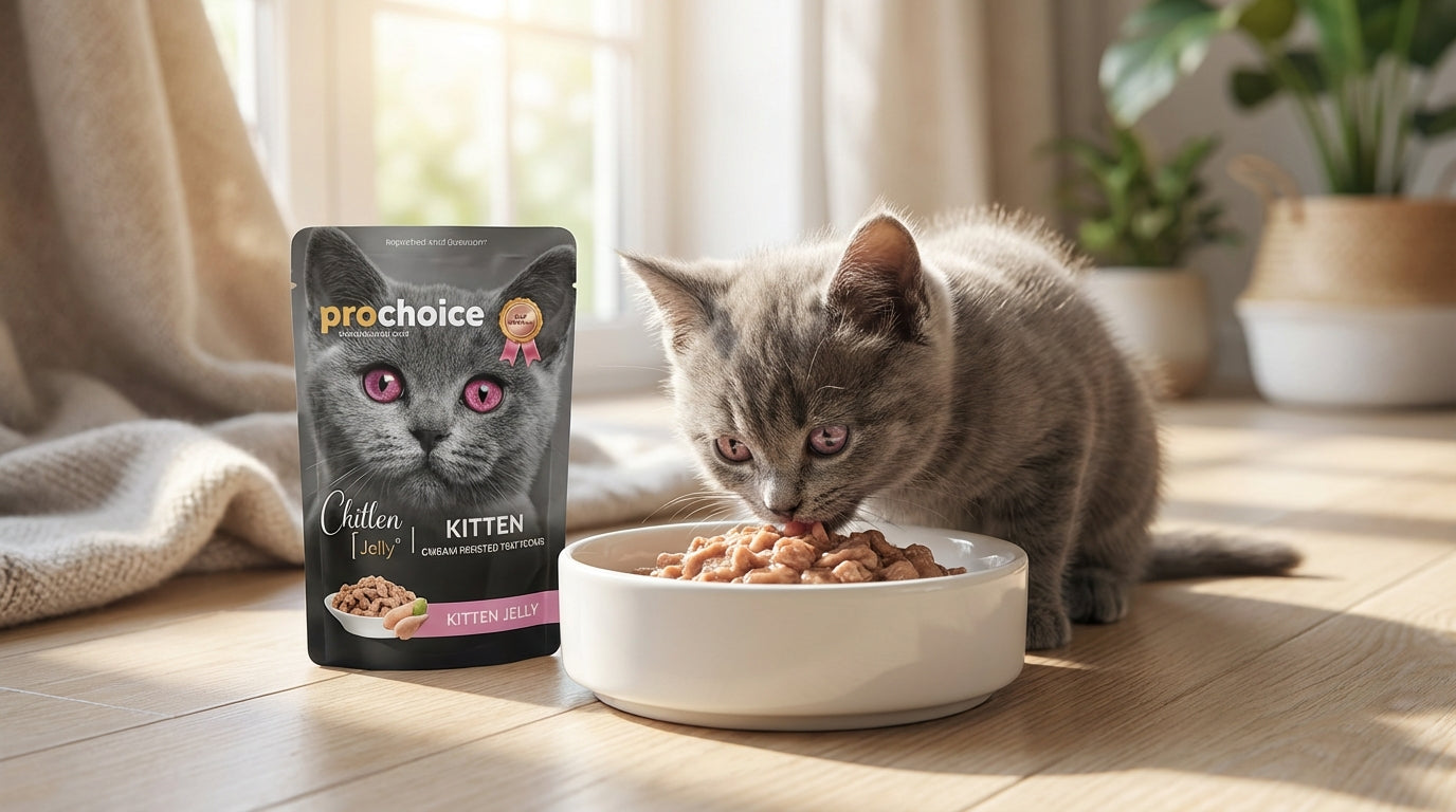 PRO CHOICE Kitten Jelly 85g Grain Free – Soft & Tasty Wet Food for Kittens RizFraz World