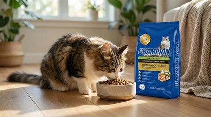 Champion Cat Food All Life Stages – Complete Nutrition for Kittens & Adult Cats (500g / 1.5kg / 5kg / 10kg) RizFraz World