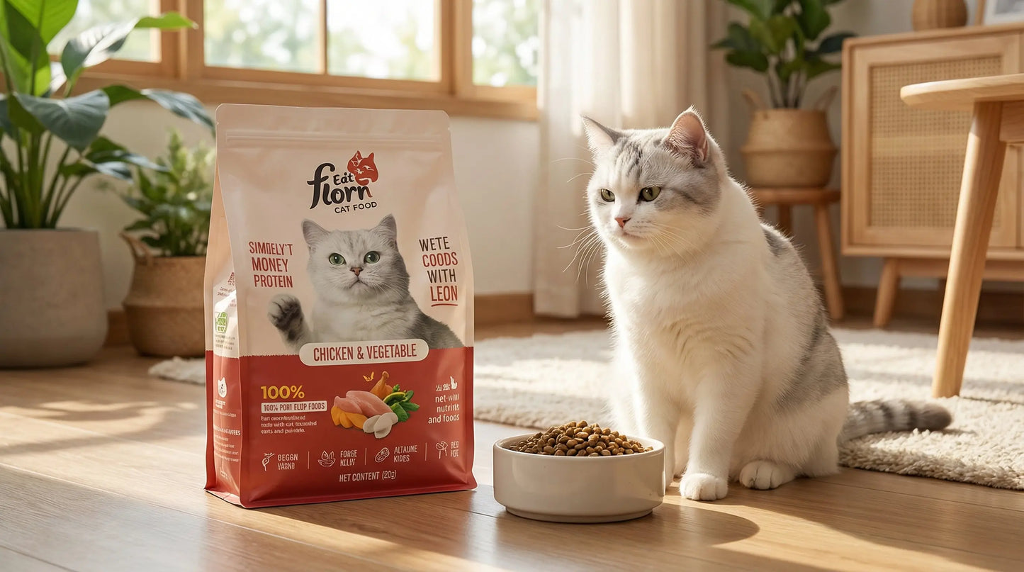 FLORI PET Cat Food All Life Stages – Complete Dry Food for Cats (500g, 1.5kg, 3kg, 10kg) RizFraz World