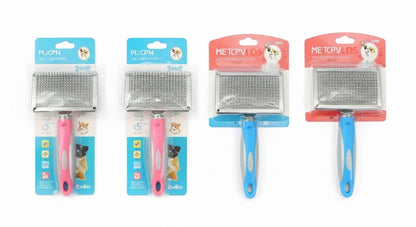 Steel Slicker Brush for Cats & Dogs (S, M, L, XL) – Durable Grooming Brush for Shedding & Detangling RizFraz World