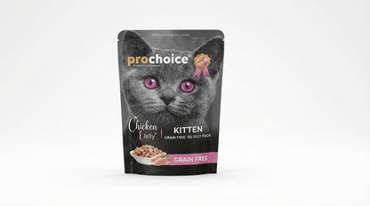 PRO CHOICE Kitten Jelly 85g Grain Free – Soft & Tasty Wet Food for Kittens RizFraz World