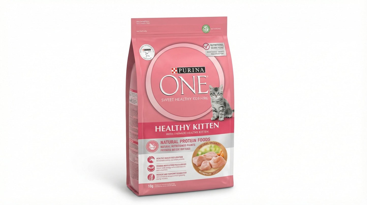 Purina ONE Healthy Kitten Food – Immune Support & Healthy Growth for Kittens (400g / 1.2kg) RizFraz World