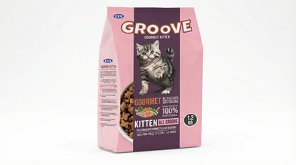 Groove Kitten Food 1.2KG Gourmet – Complete Nutrition for Healthy Growth & Development RizFraz World