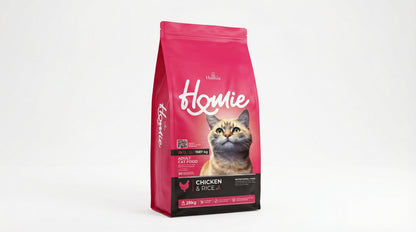 Homie Adult Cat Food 28/13 – High Protein Nutrition for Active Adult Cats (1.5KG / 2.75KG/15KG) RizFrazWorld