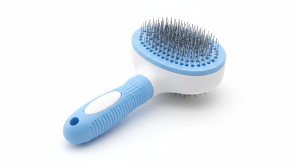 Oval Push Button Pet Grooming Brush for Cats & Dogs – Easy Hair Removal & Shedding Control RizFraz World