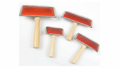 Wooden Slicker Brush for Cats & Dogs (S, M, L, XL) – Professional Grooming Brush for Shedding & Detangling RizFraz World