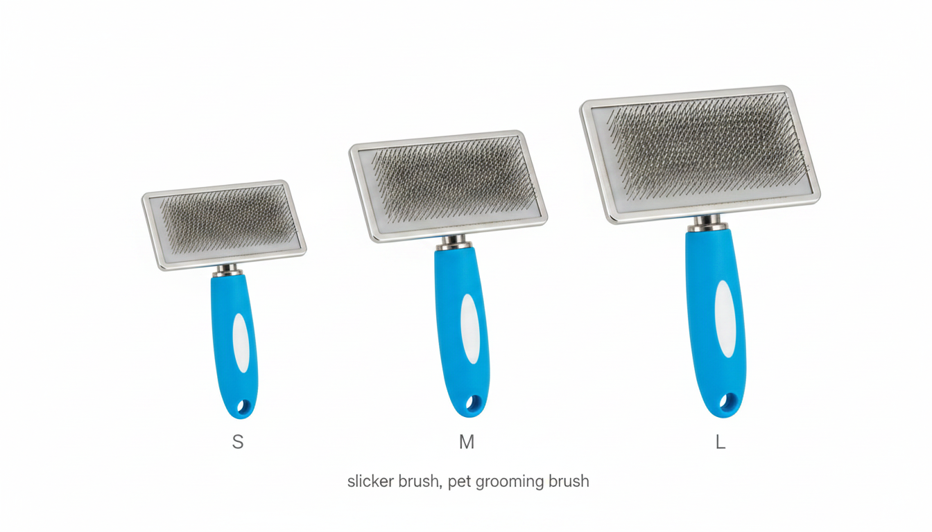 Slicker Brush for Cats & Dogs (S, M, L) – Grooming Brush for Shedding, Detangling & Coat Care RizFraz World