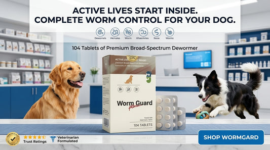 WormGuard Deworming Single Tablet for Dogs - Dog Dewormer & Digestive Care